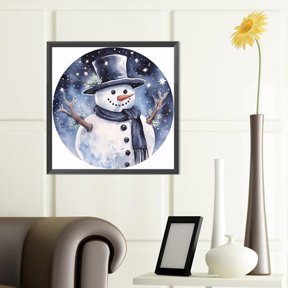 Snowman - Full Round Drill Diamond Painting 40*40CM