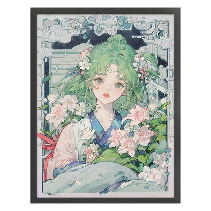 Girl - 11CT Stamped Cross Stitch 50*65CM