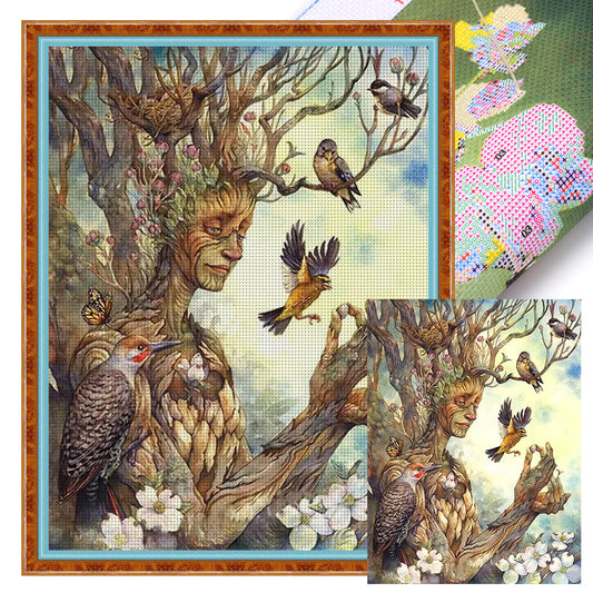 Tree Man - 11CT Stamped Cross Stitch 50*65CM