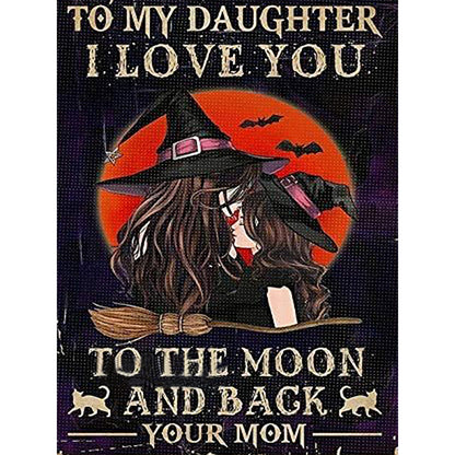 Retro Poster - Witch - 11CT Stamped Cross Stitch 50*65CM