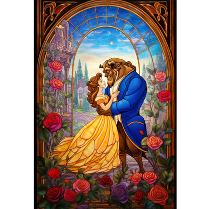 Beauty And The Beast - 11CT Stamped Cross Stitch 50*70CM