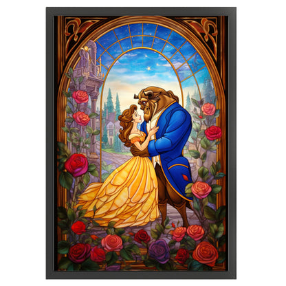 Beauty And The Beast - 11CT Stamped Cross Stitch 50*70CM