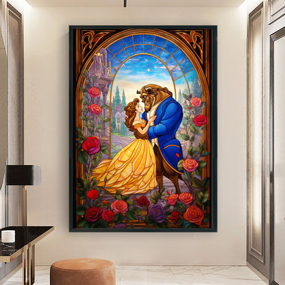 Beauty And The Beast - 11CT Stamped Cross Stitch 50*70CM