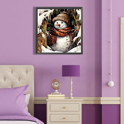 Christmas Snowman - Full Round Drill Diamond Painting 40*40CM