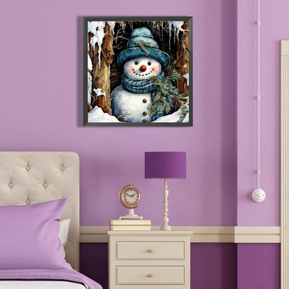 Christmas Snowman - Full Round Drill Diamond Painting 40*40CM