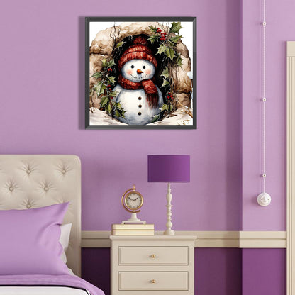 Christmas Snowman - Full Round Drill Diamond Painting 40*40CM