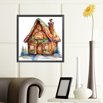 Christmas Cabin - Full Round Drill Diamond Painting 40*40CM