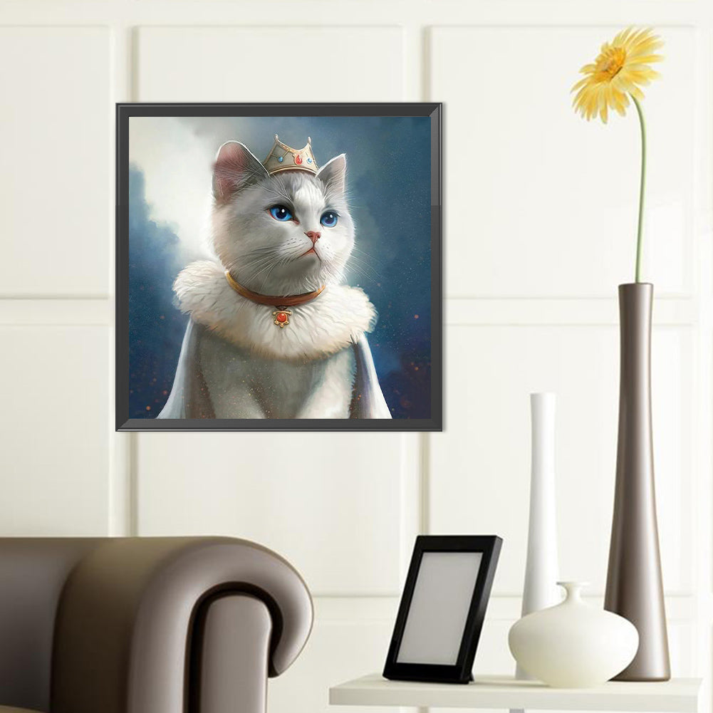 Cat - Full Round Drill Diamond Painting 40*40CM