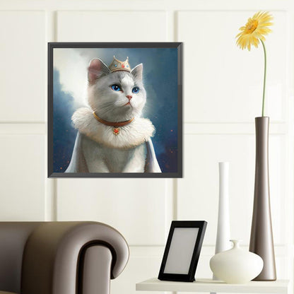 Cat - Full Round Drill Diamond Painting 40*40CM