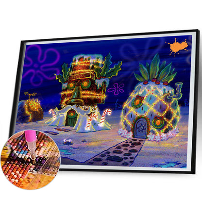 Christmas Undersea Dwelling - Full Round Drill Diamond Painting 40*50CM