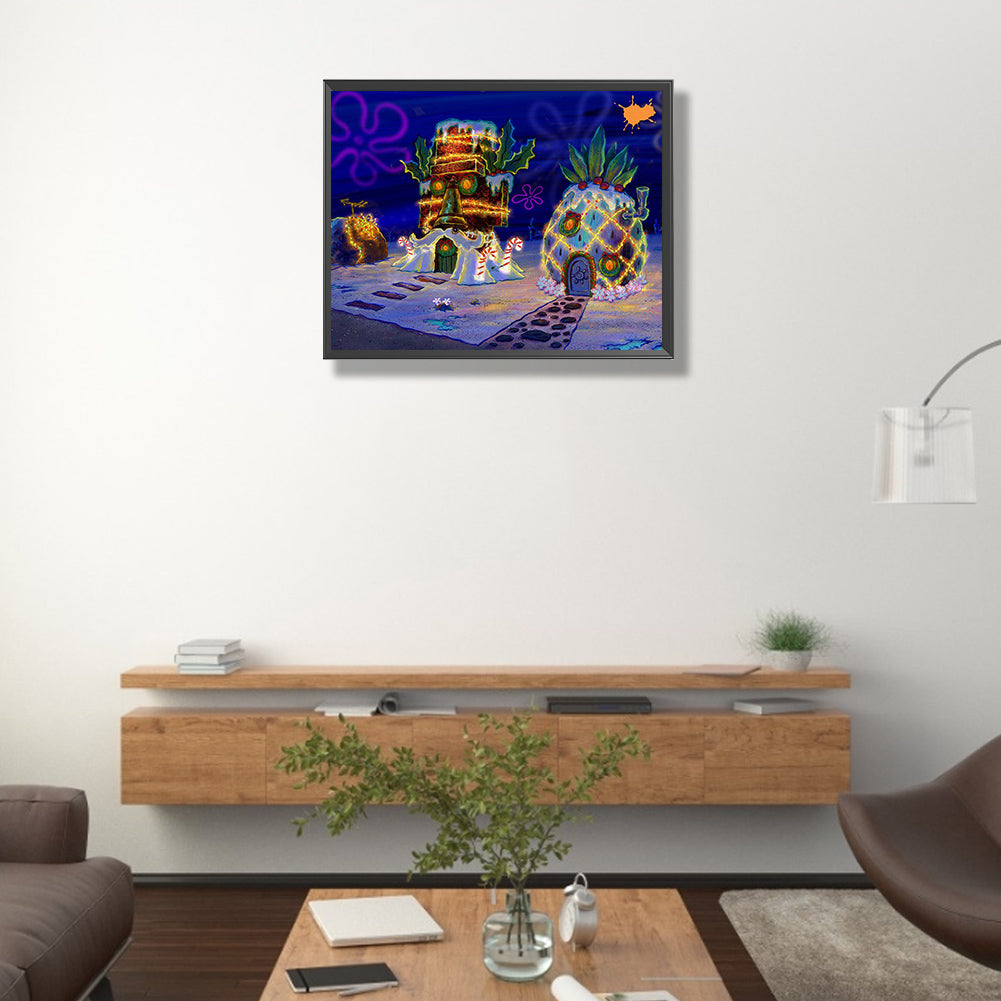 Christmas Undersea Dwelling - Full Round Drill Diamond Painting 40*50CM