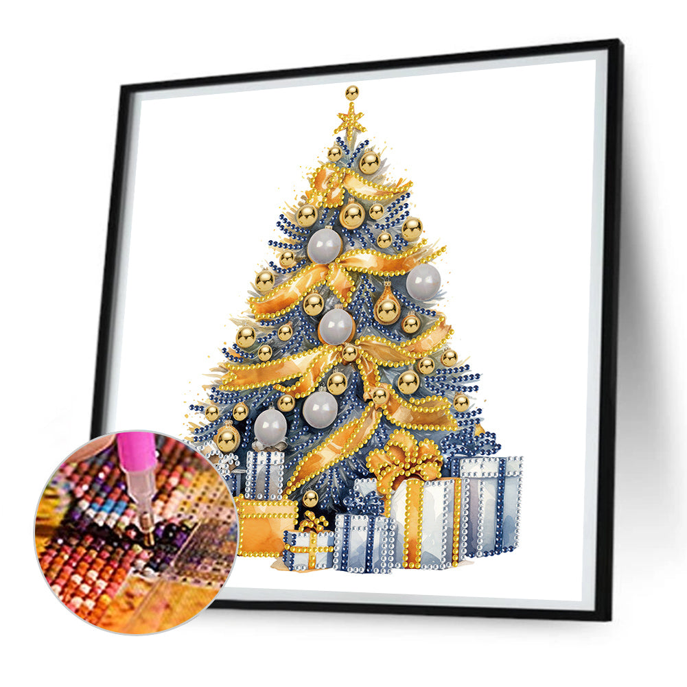 Colorful Christmas Tree - Special Shaped Drill Diamond Painting 30*30CM