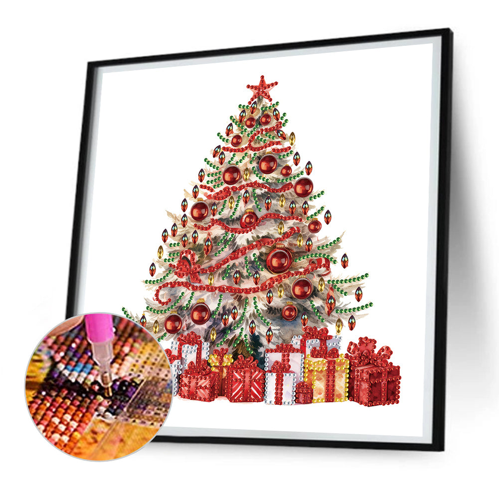 Colorful Christmas Tree - Special Shaped Drill Diamond Painting 30*30CM