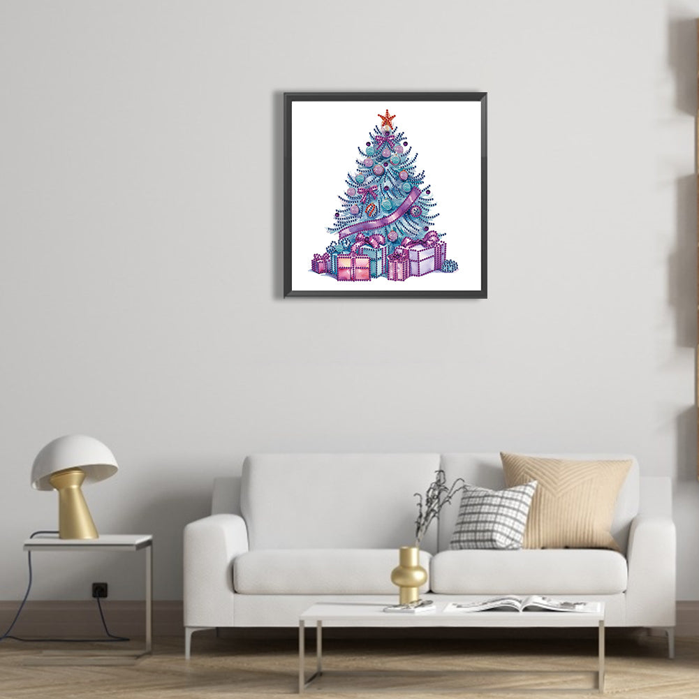 Colorful Christmas Tree - Special Shaped Drill Diamond Painting 30*30CM