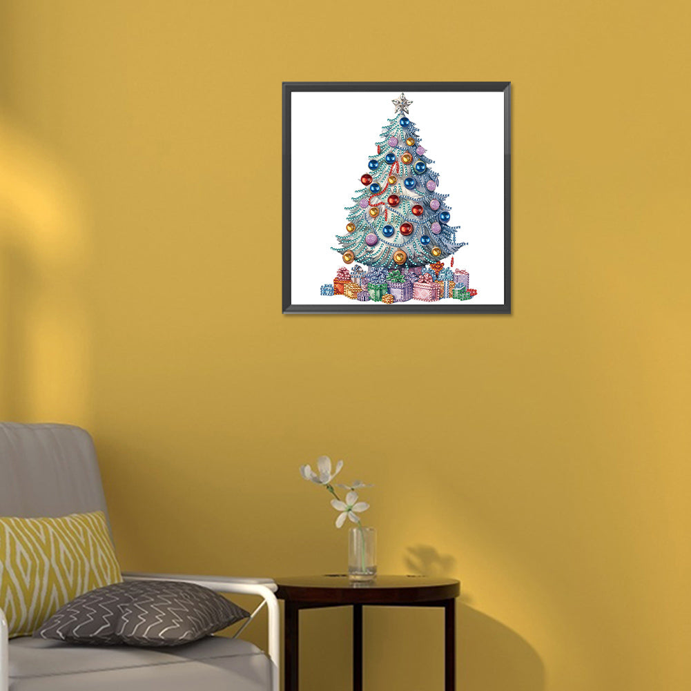 Colorful Christmas Tree - Special Shaped Drill Diamond Painting 30*30CM