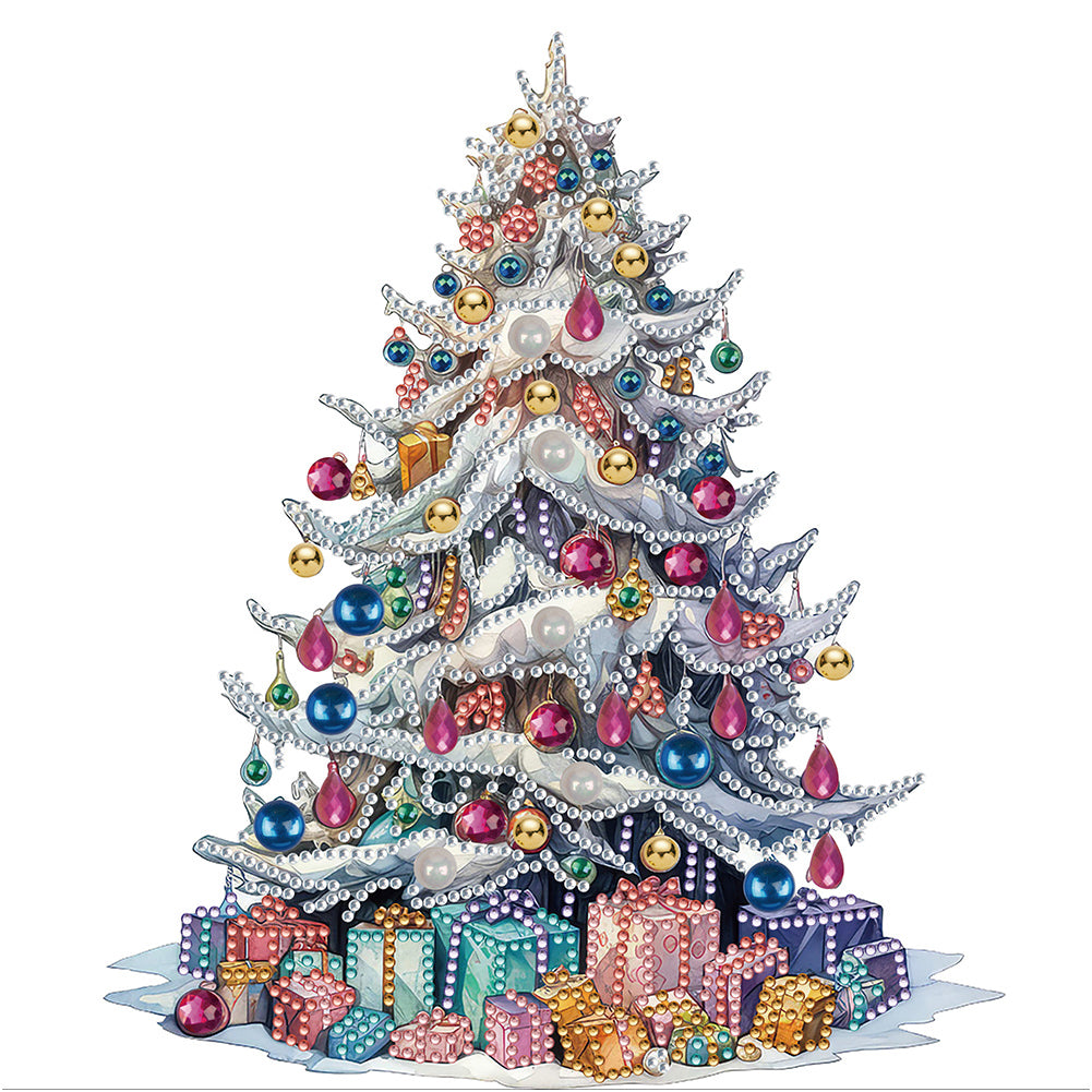 Colorful Christmas Tree - Special Shaped Drill Diamond Painting 30*30CM