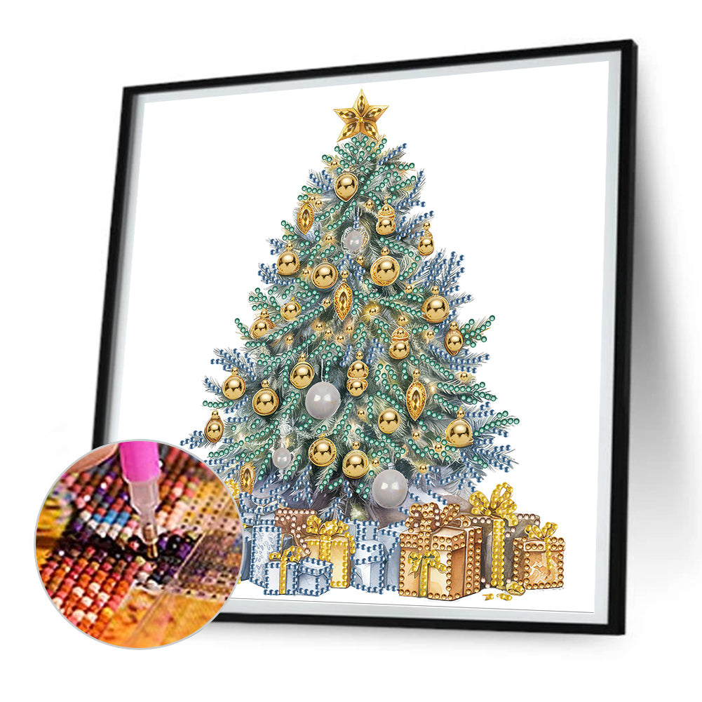 Colorful Christmas Tree - Special Shaped Drill Diamond Painting 30*30CM