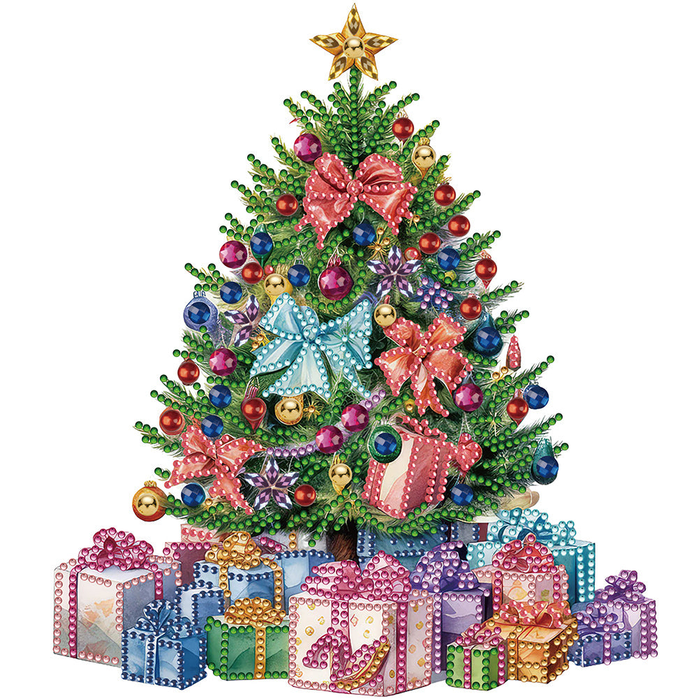 Colorful Christmas Tree - Special Shaped Drill Diamond Painting 30*30CM