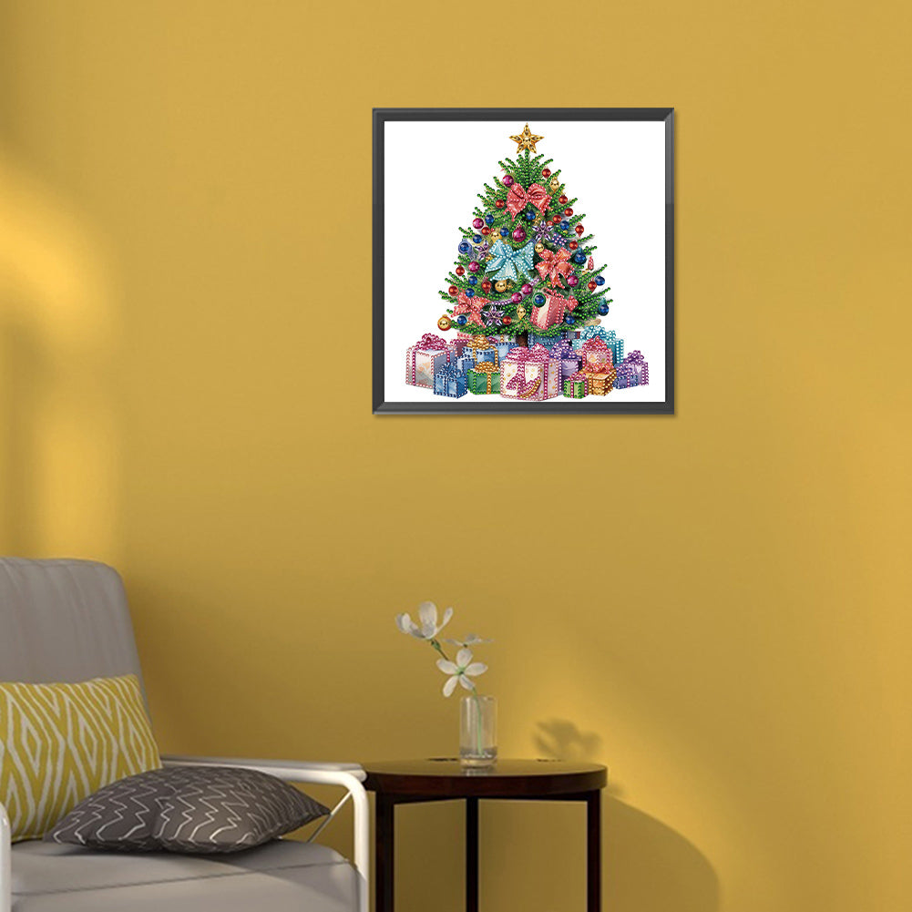 Colorful Christmas Tree - Special Shaped Drill Diamond Painting 30*30CM