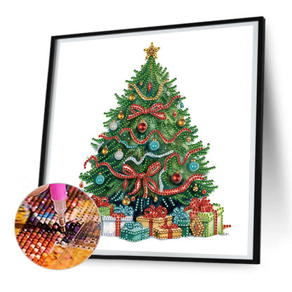 Colorful Christmas Tree - Special Shaped Drill Diamond Painting 30*30CM