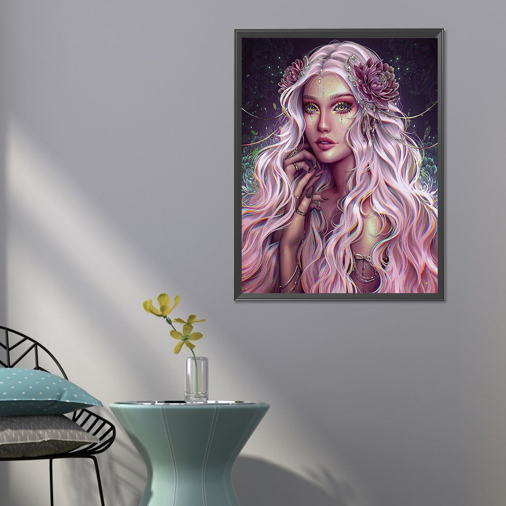 Virgo Girl - Full Round Drill Diamond Painting 50*60CM