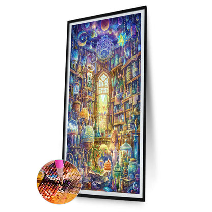 Planet House - Full Round Drill Diamond Painting 30*70CM