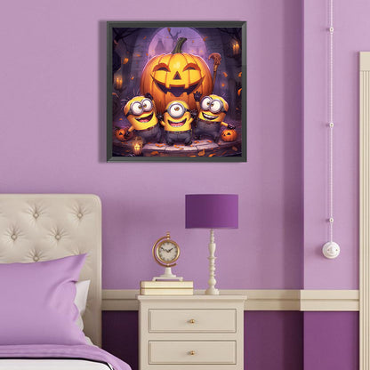 Minions And Jack-O-Lanterns - Full Round Drill Diamond Painting 40*40CM
