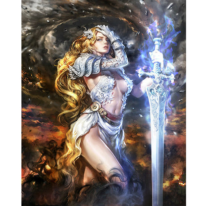 Warrior Goddess - Full Round Drill Diamond Painting 40*50CM