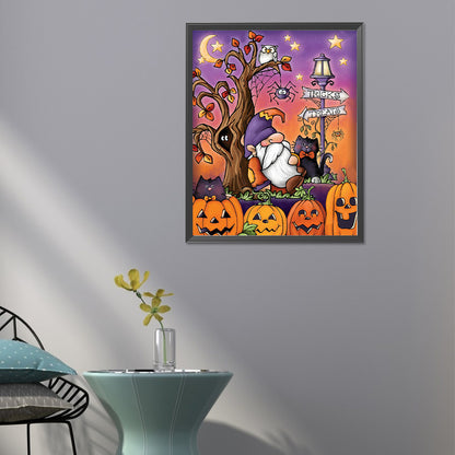 Halloween Gnome - Full Round Drill Diamond Painting 40*50CM