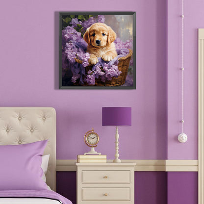 Golden Retriever - Full Round Drill Diamond Painting 40*40CM