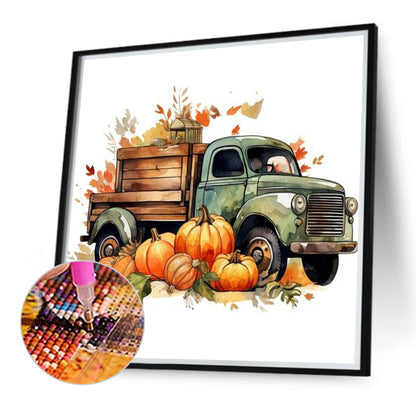 Truck - Full Round Drill Diamond Painting 40*40CM