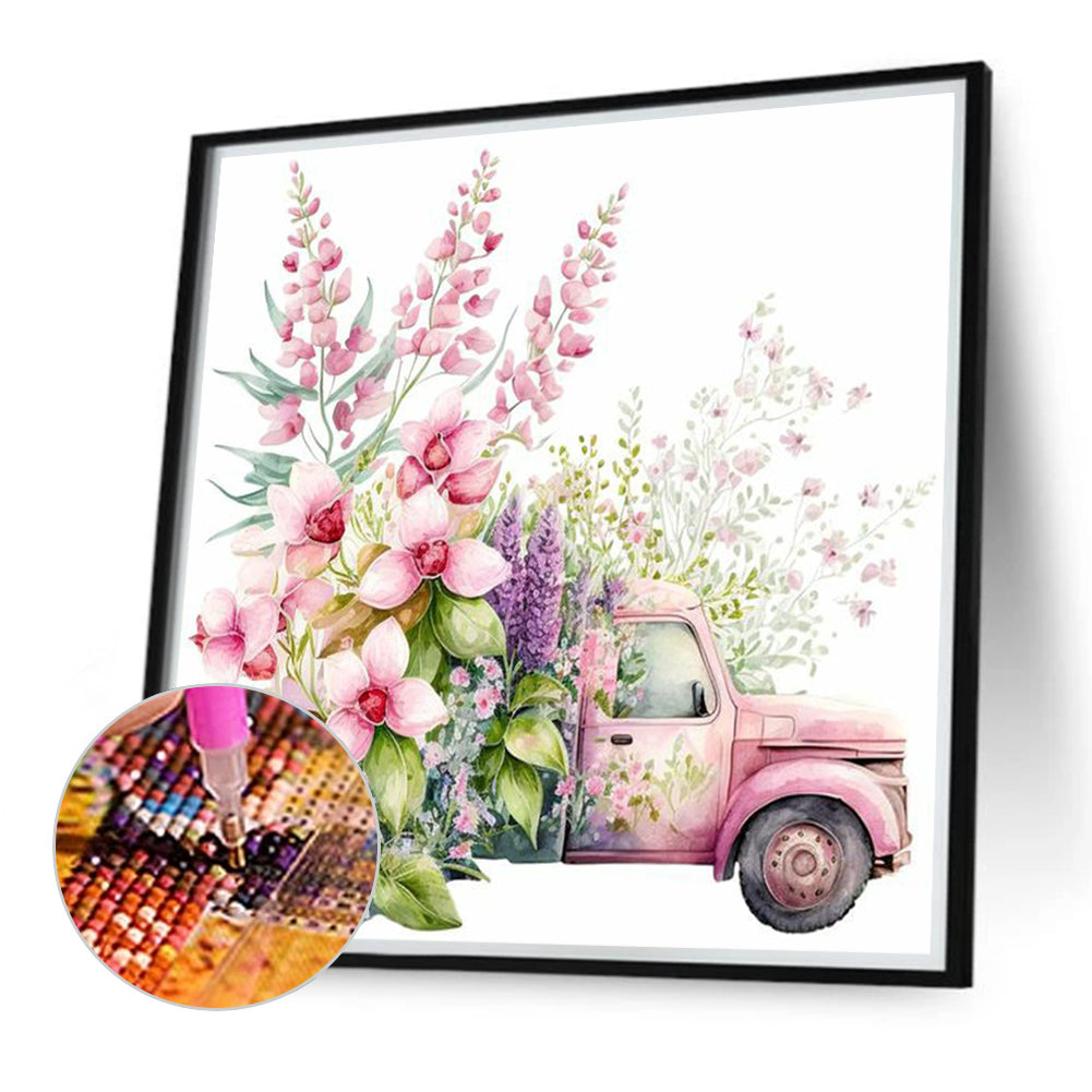 Truck - Full Round Drill Diamond Painting 40*40CM