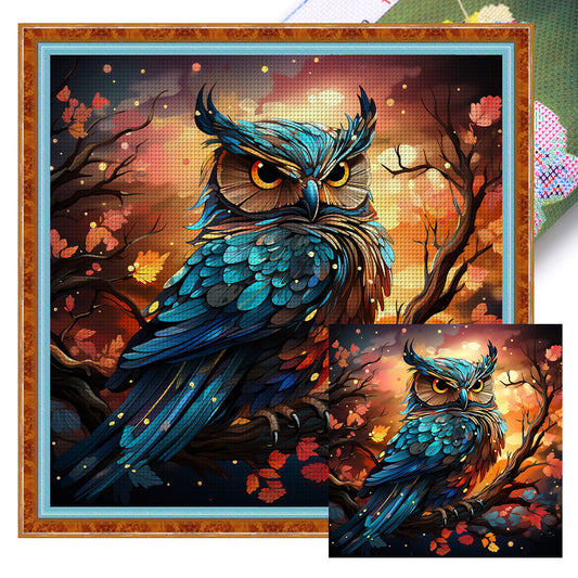 Owl - 11CT Stamped Cross Stitch 50*50CM