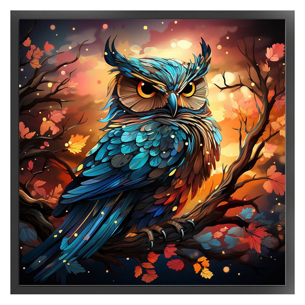 Owl - 11CT Stamped Cross Stitch 50*50CM