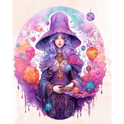 Witch - 11CT Stamped Cross Stitch 60*70CM