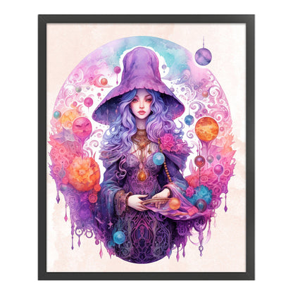 Witch - 11CT Stamped Cross Stitch 60*70CM