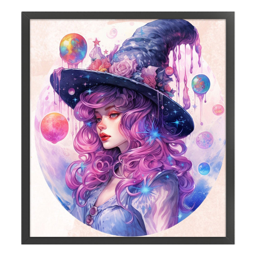 Witch - 11CT Stamped Cross Stitch 60*65CM