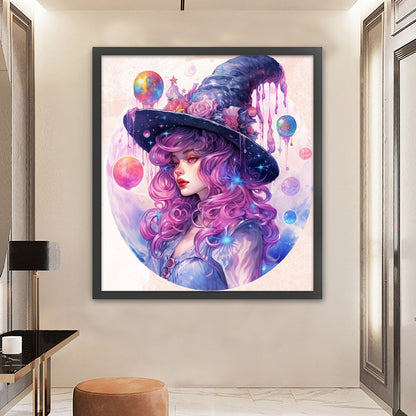 Witch - 11CT Stamped Cross Stitch 60*65CM