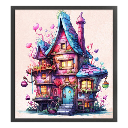 Magic House - 11CT Stamped Cross Stitch 60*65CM