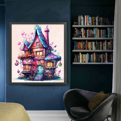 Magic House - 11CT Stamped Cross Stitch 60*65CM