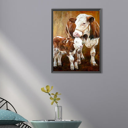 Cow Shed - Full Round AB Drill Diamond Painting 30*40CM
