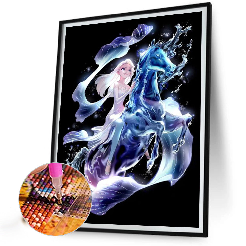 Princess Elsa - Full Round AB Drill Diamond Painting 40*55CM