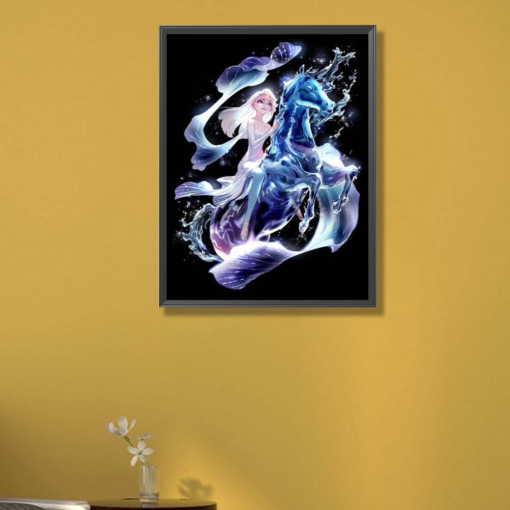 Princess Elsa - Full Round AB Drill Diamond Painting 40*55CM