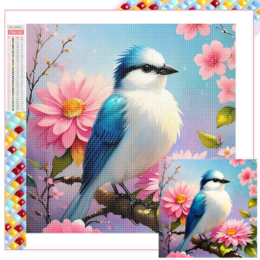 Bluebird - Full Square Drill Diamond Painting 40X40CM