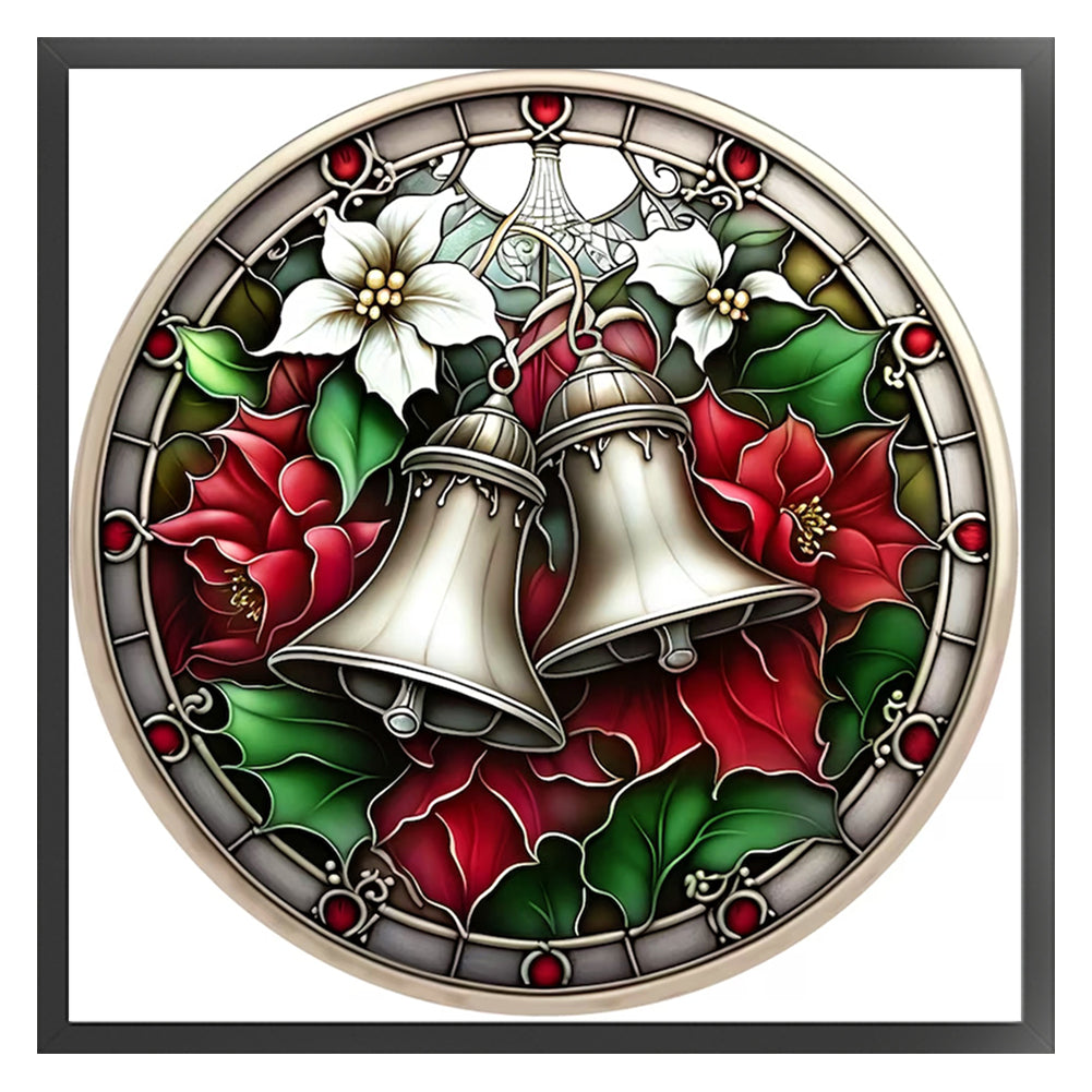 Retro Christmas-Bells - 18CT Stamped Cross Stitch 25*25CM