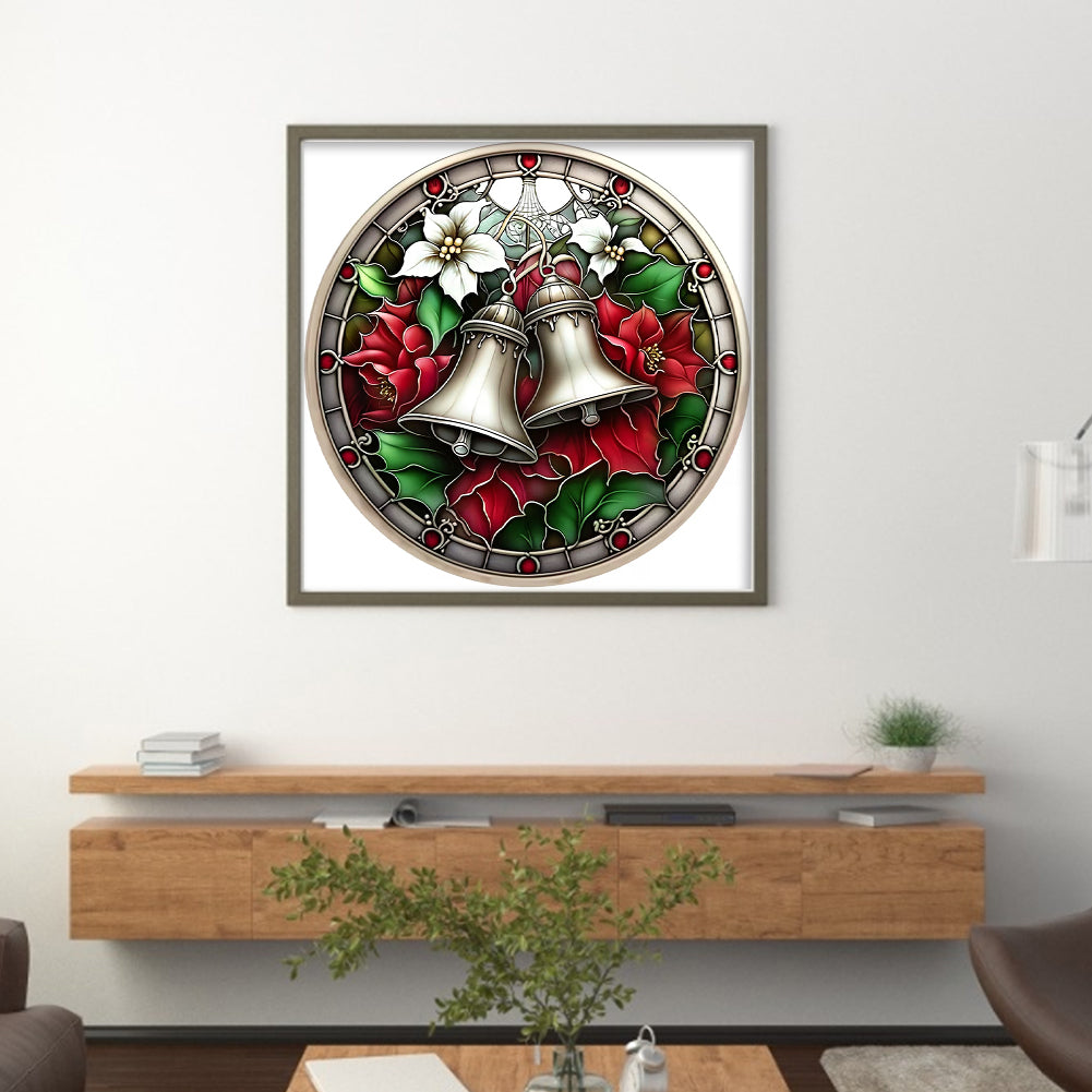 Retro Christmas-Bells - 18CT Stamped Cross Stitch 25*25CM