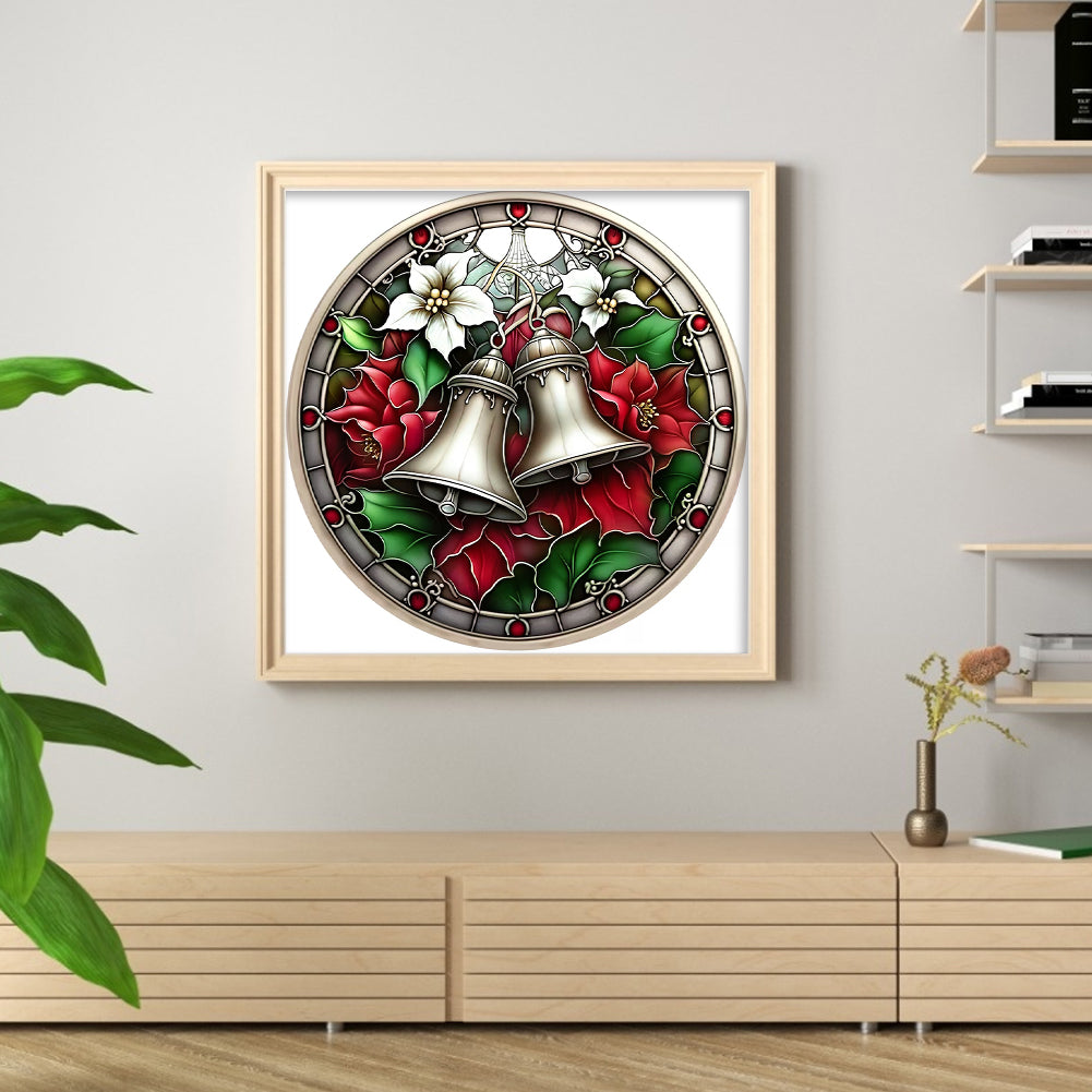 Retro Christmas-Bells - 18CT Stamped Cross Stitch 25*25CM