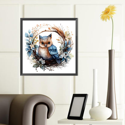 Animals In Wreath - Full Round Drill Diamond Painting 40*40CM