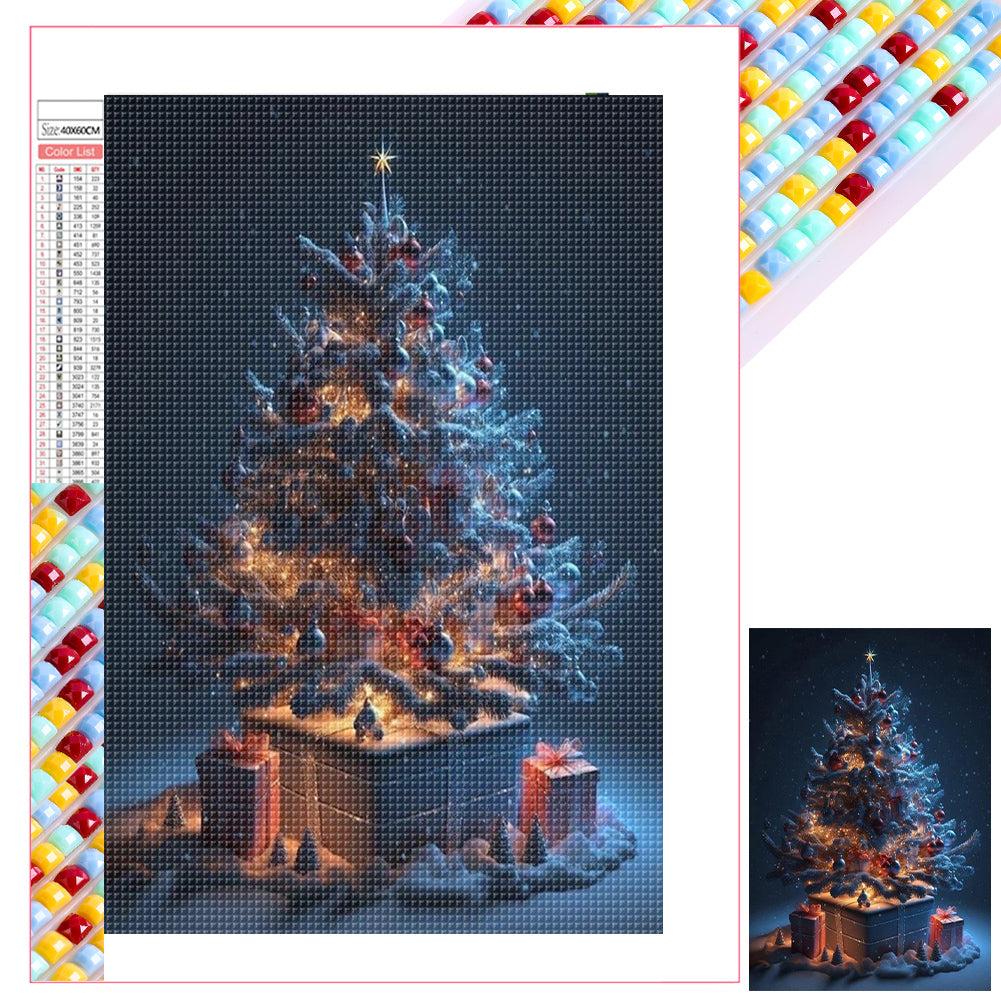 Christmas Tree - Full Square Drill Diamond Painting 40*60CM