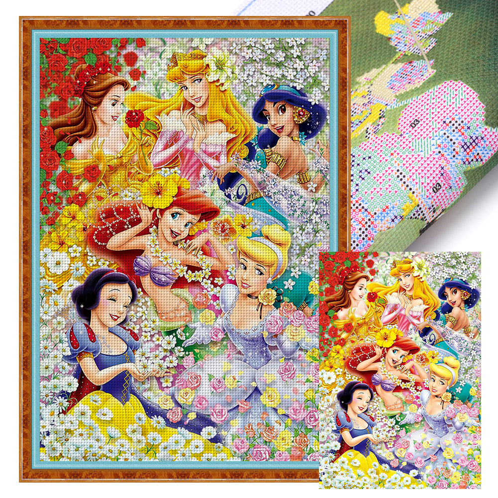 Disney Princess - 11CT Stamped Cross Stitch 50*72CM